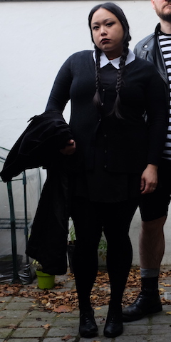 Me as fat Wednesday Addams